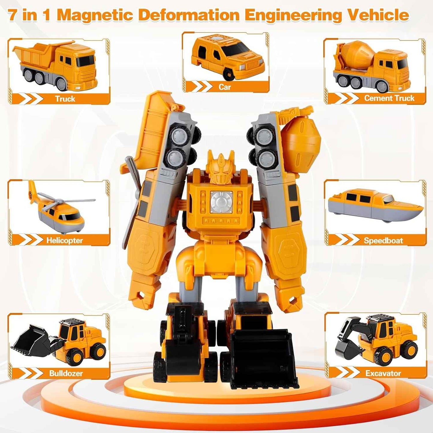 Magnetic Robo Car Adventure with Storage Box