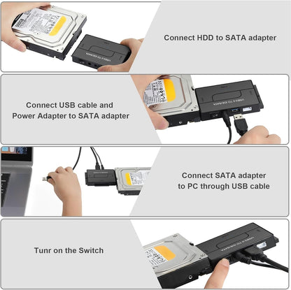 💾 USB 3.0 to SATA IDE Adapter | Universal Hard Drive Reader