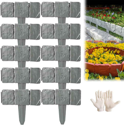 Imitation Stone Garden Fence - DIY Garden Edging Border