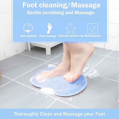 🏆#1 Bestselling🏆Shower Foot Scrubber Mat with Non-Slip Suction Cups