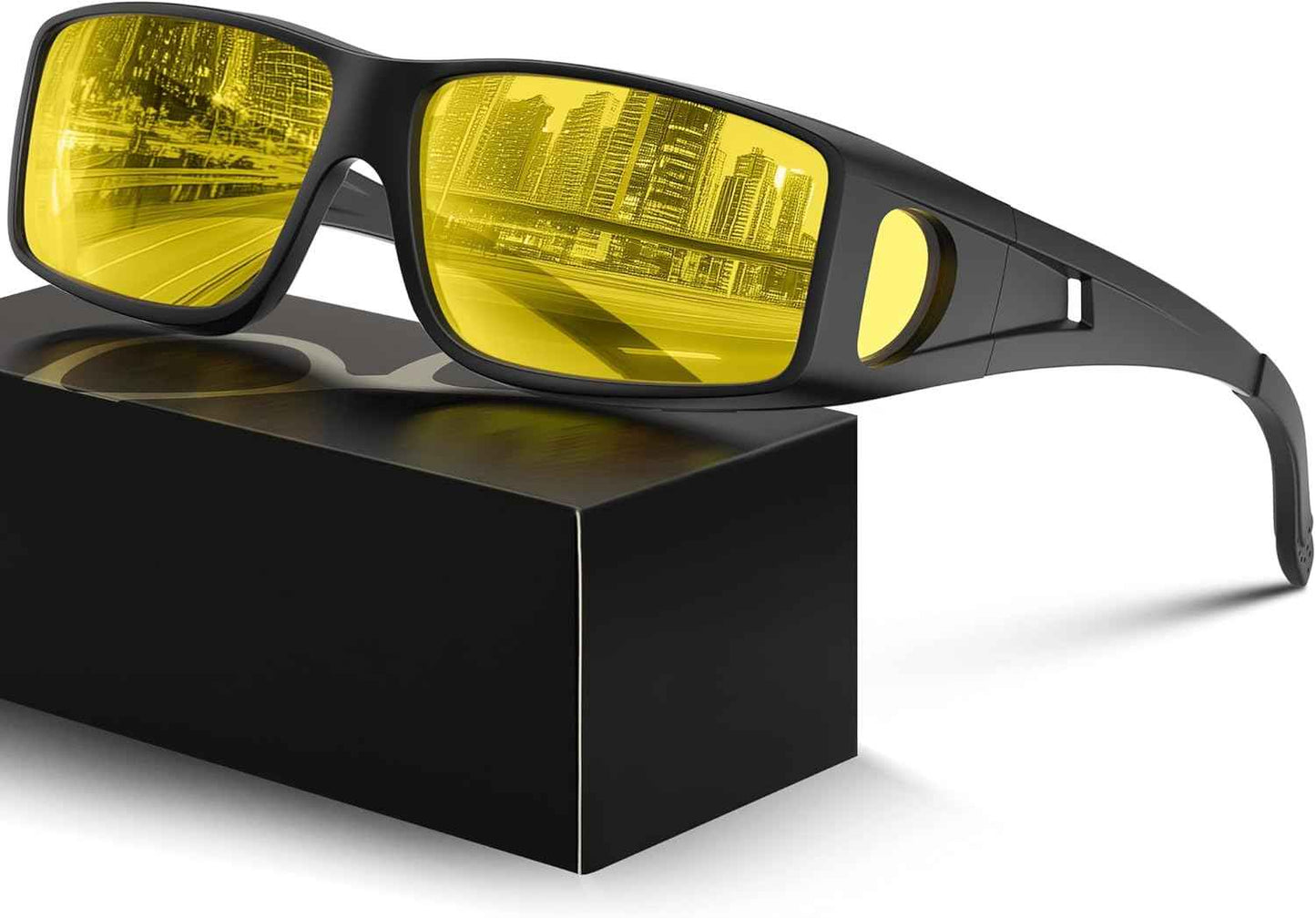 🚗 Night Driving Glasses | Anti-Glare Polarized Fit Over