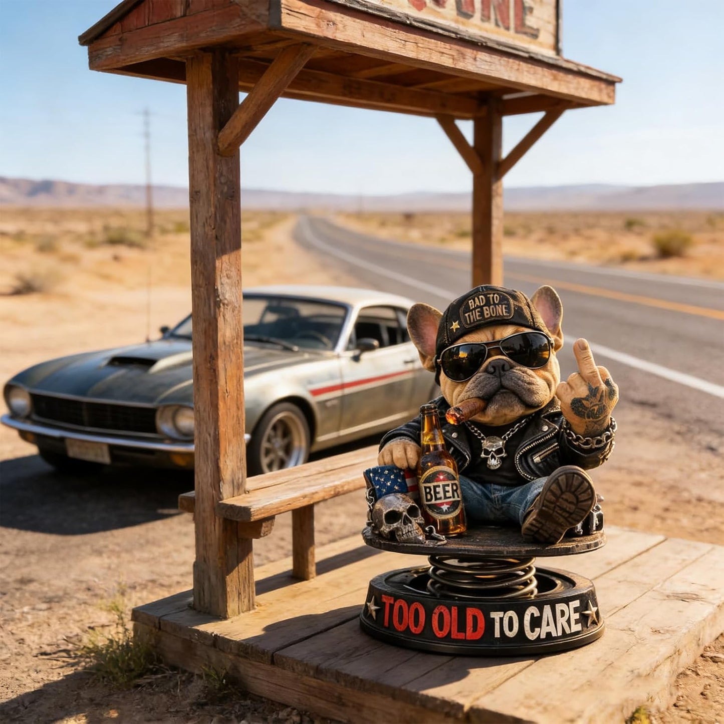 😆 The Grumpy Bobblehead That's Making Drivers Laugh