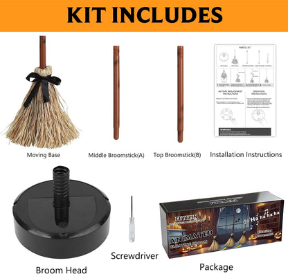 💥Halloween Sale 49% OFF🧙‍♀️🪄Floating Witch's Broom – Haunted Dancing Broom