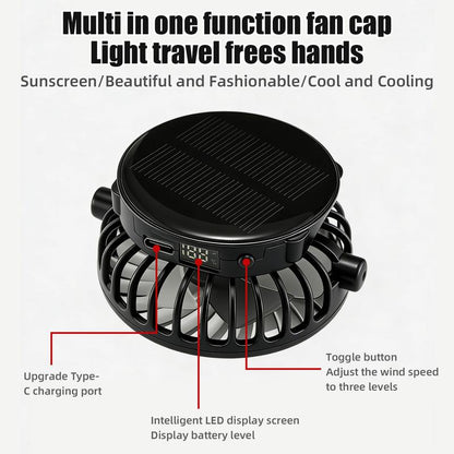 🔥🔥Father's Day Best Sellers ☀️🧢2026 Pro Outdoor Cooling Hat: Dual-Power Fan Cap