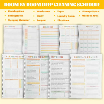 📒 A4 Daily Planner Notebook | Schedule & Focus Checklist