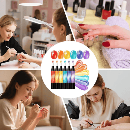 💅 Create Salon-Inspired Nails At Home ✨ 6PCS Gel Nail Art Pen Set