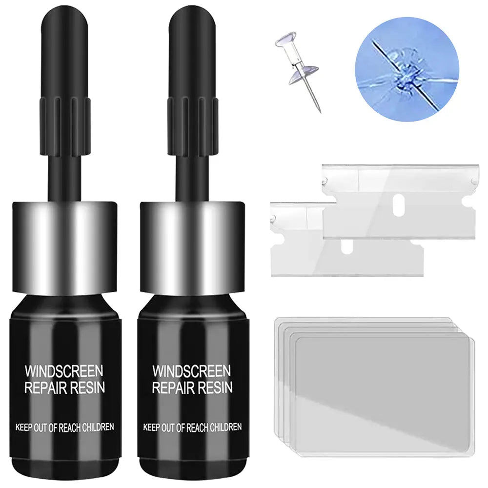 🚗 Windshield Crack Repair Kit | Nano Glass Repair Liquid