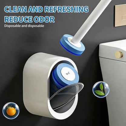 🧽 Toilet Scrubber | Disposable Pads | No Mess Cleaning