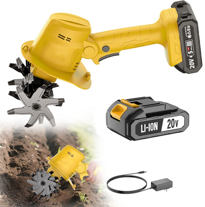 🌱🏡 Garden Season 49% OFF🔥 20V Electric Tiller | Perfect for Soil Cultivation, Weeding & Planting