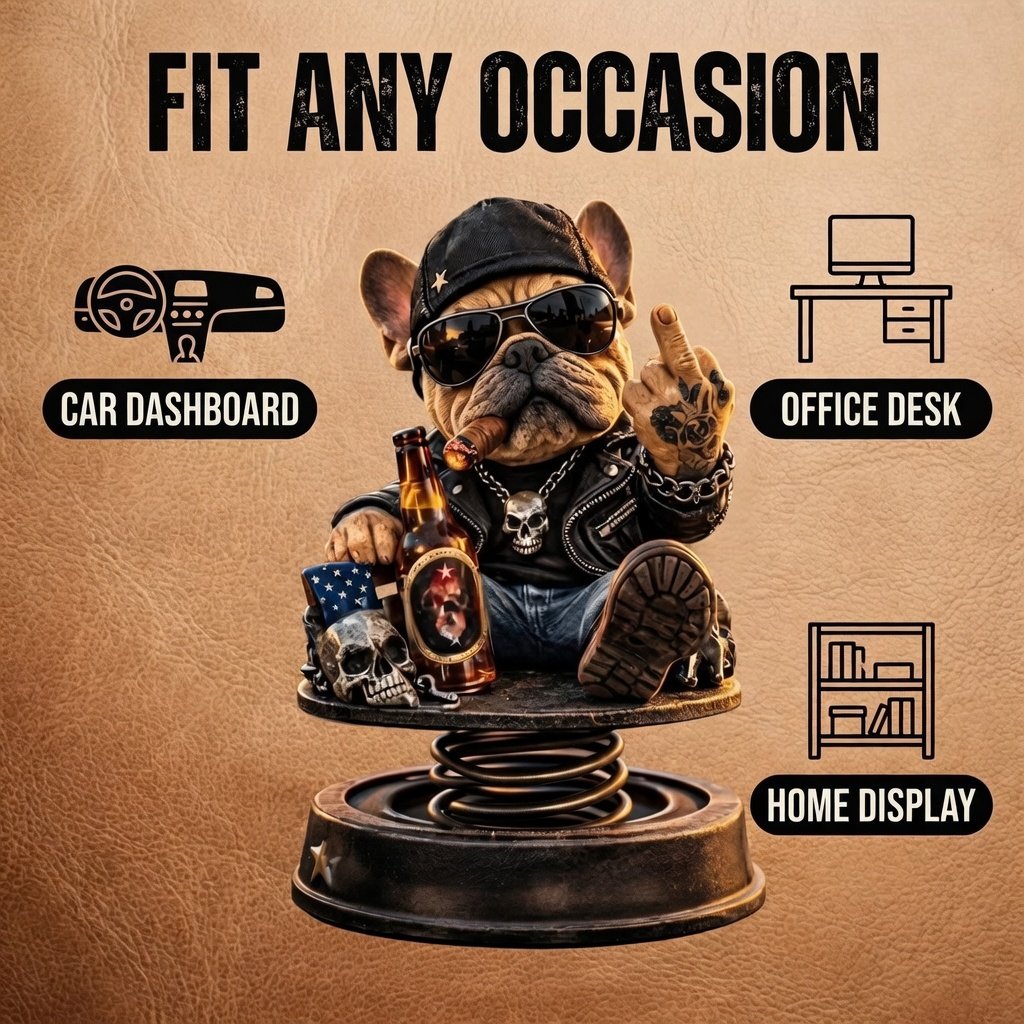 😆 The Grumpy Bobblehead That's Making Drivers Laugh