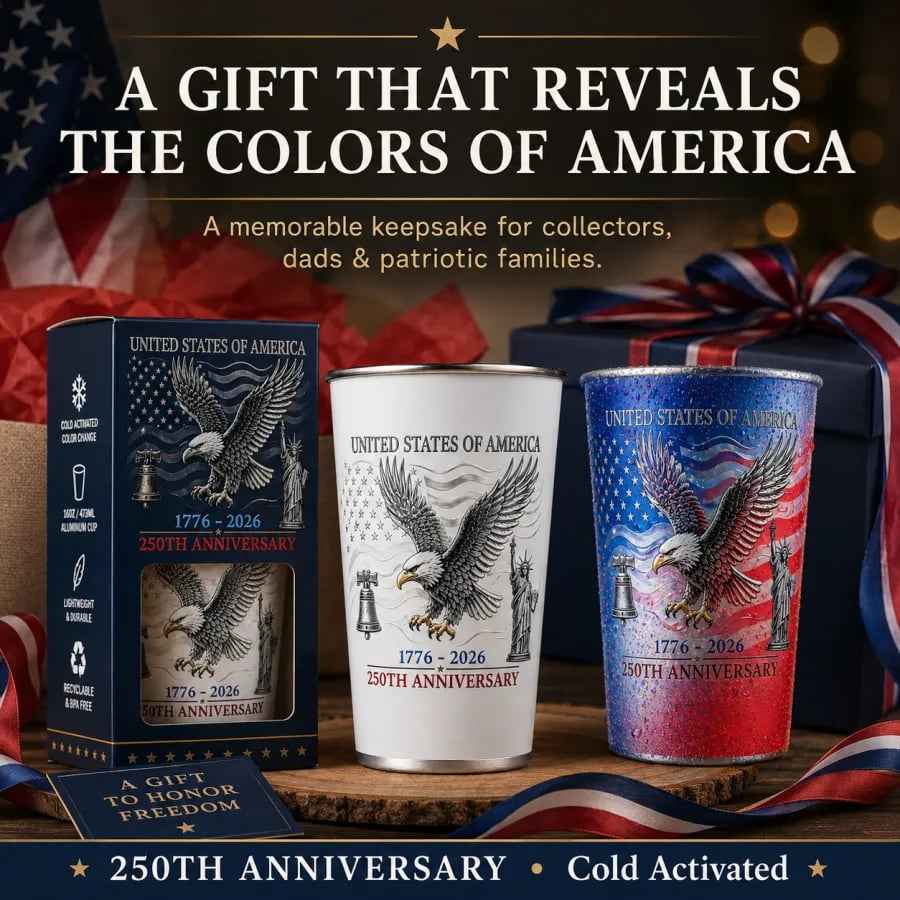 🔥Last Day 50% OFF 🦅 Pour Ice-Cold Beer | USA 250th Anniversary Color Changing Cup 🎉