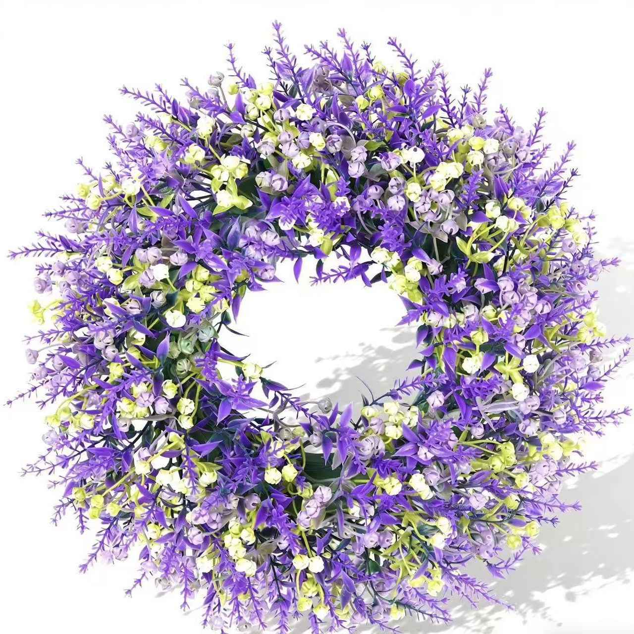 🌿 Artificial Floral Wreath 30cm | Spring Door Wall Decor