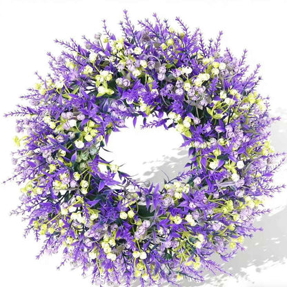 🌿 Artificial Floral Wreath 30cm | Spring Door Wall Decor