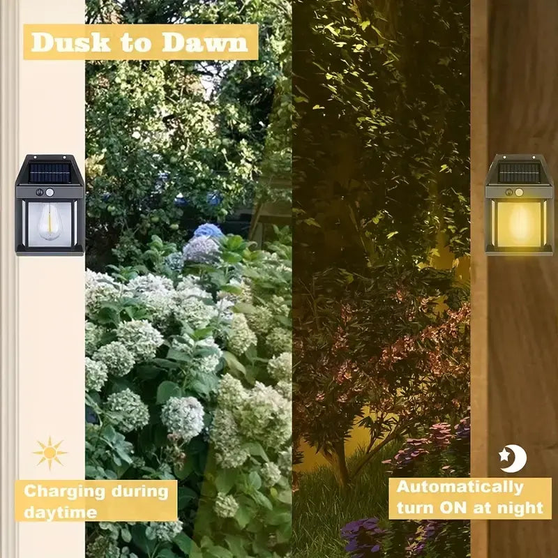 🌞 Solar Outdoor Wall Lights | Motion Sensor Waterproof IP65