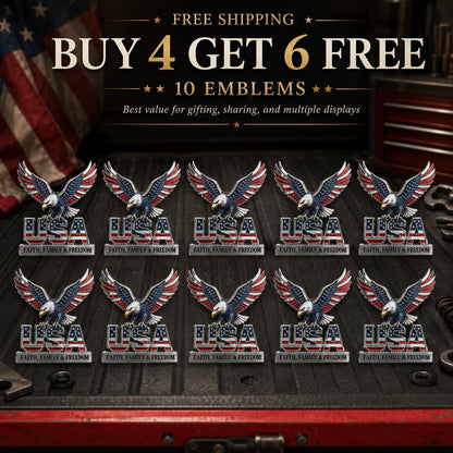 🔥 Today Only 49% OFF 🇺🇸 Patriotic Metal Emblem Collectible