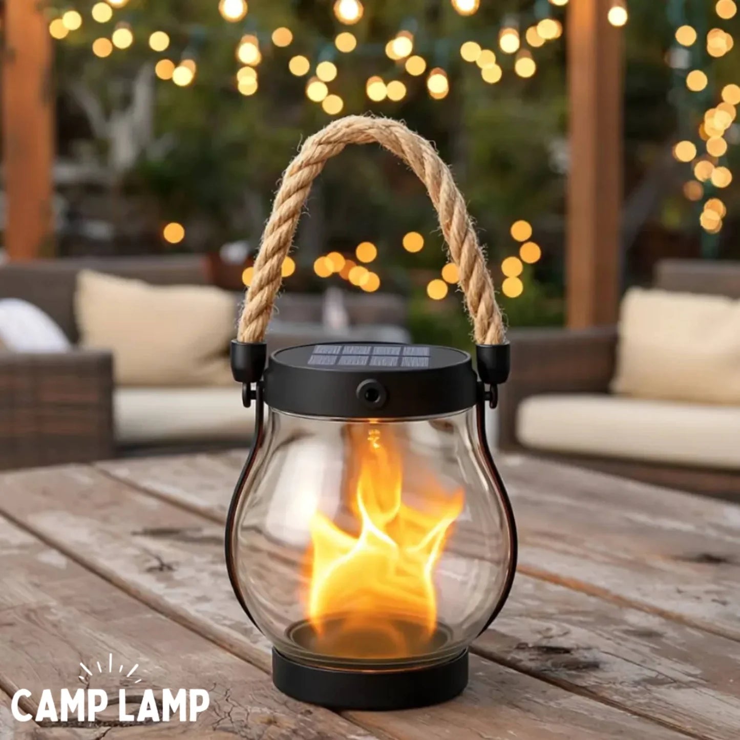 🔥 Solar Flame Lamp | Flickering Outdoor Garden Light