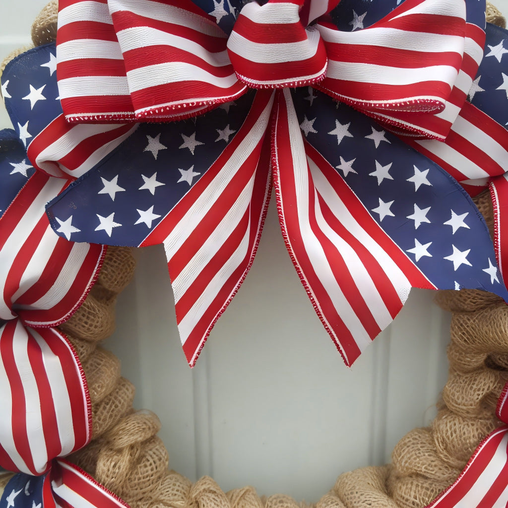 🌿 Pine Cone Wreath with Bow | Front Door Decoration
