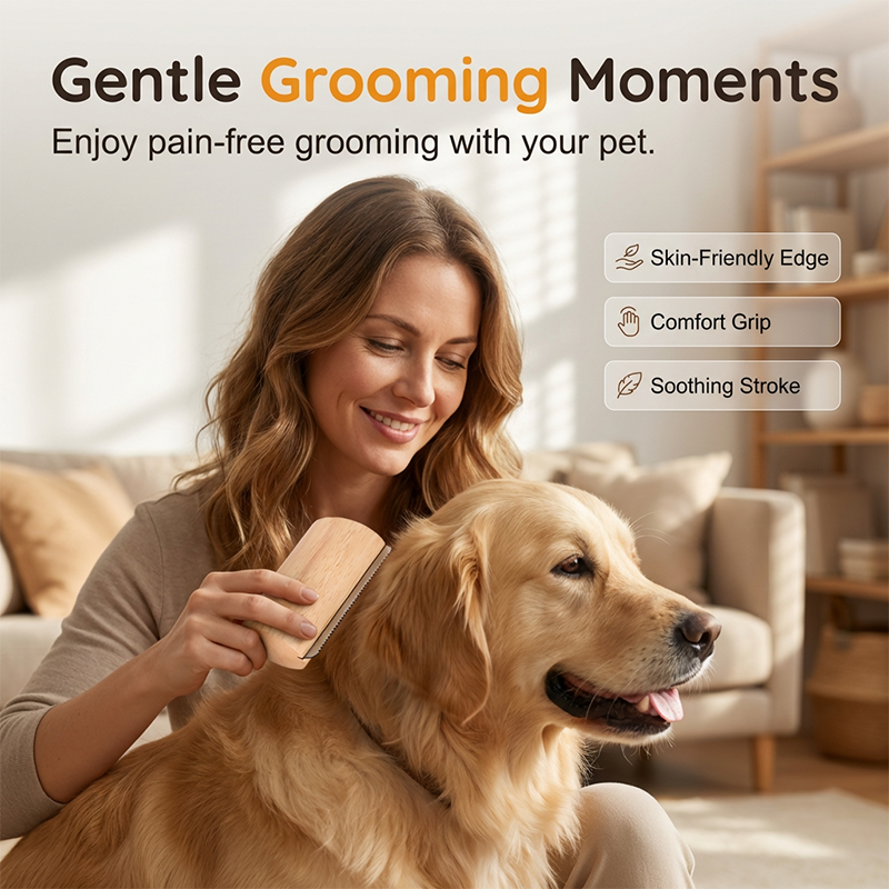 🔥Last Day 55% OFF| 🐎Horse Brush Pet Deshedding & Grooming Tool🐕️