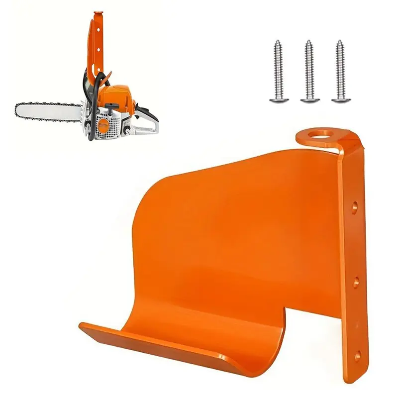 🛠️ Garden Tool Rack & Chainsaw Holder — One Wall, Zero Clutter