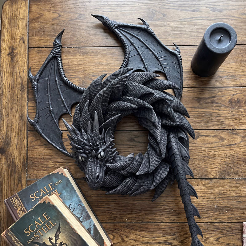💜Enchanting Fantasy! ✨Handmade Dragon Wreath🐉