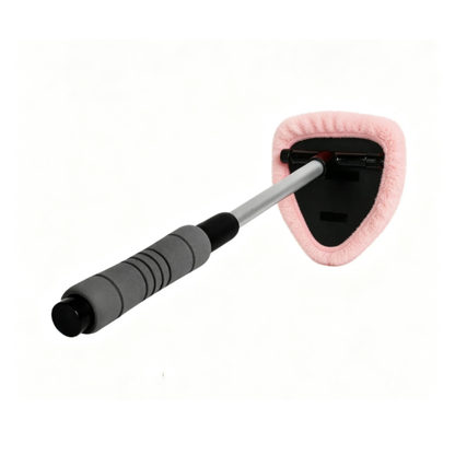 💥 💥 🔥 Windshield Cleaning Tool, Microfiber Car Window Cleaner with 4 Reusable and Washable Microfiber Pads and Extendable Handle