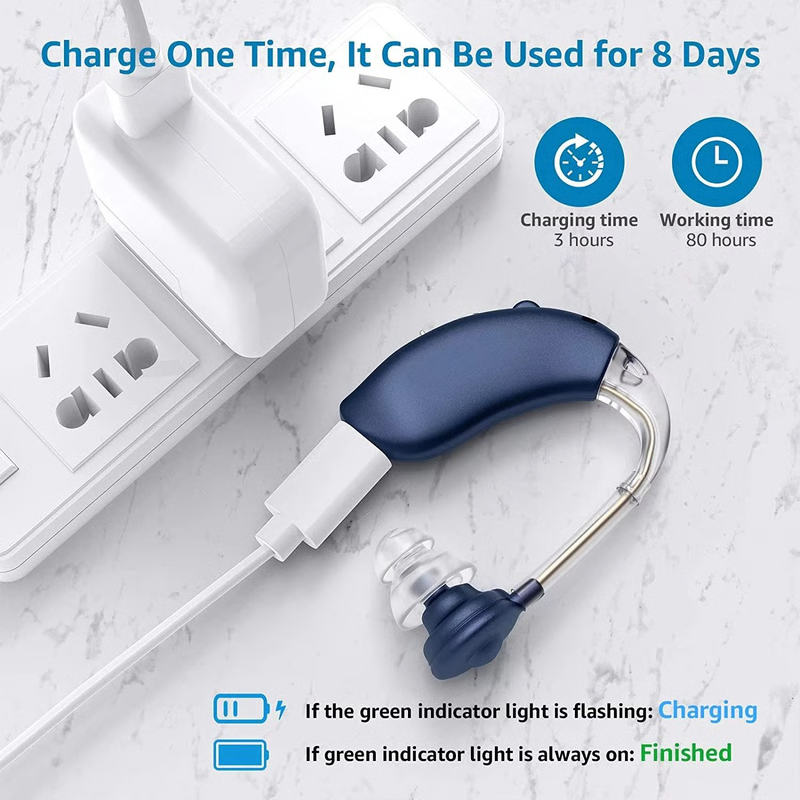 🔥👂Rechargeable Hearing Aid – Clear Sound, All-Day Comfort