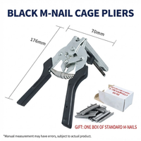 Black locking pliers (strong version) + 1 box of galvanized nails