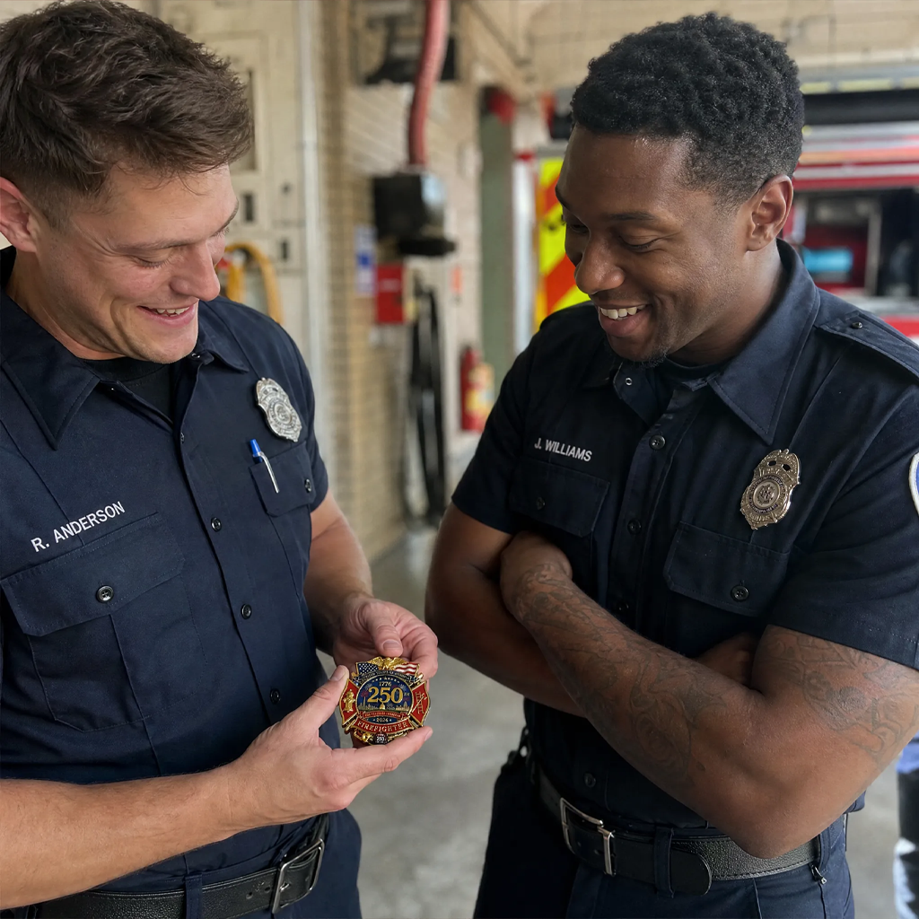 🫡Salute To Our Firefighter👩‍🚒 250th Anniversary Firefighter Badge🎖️