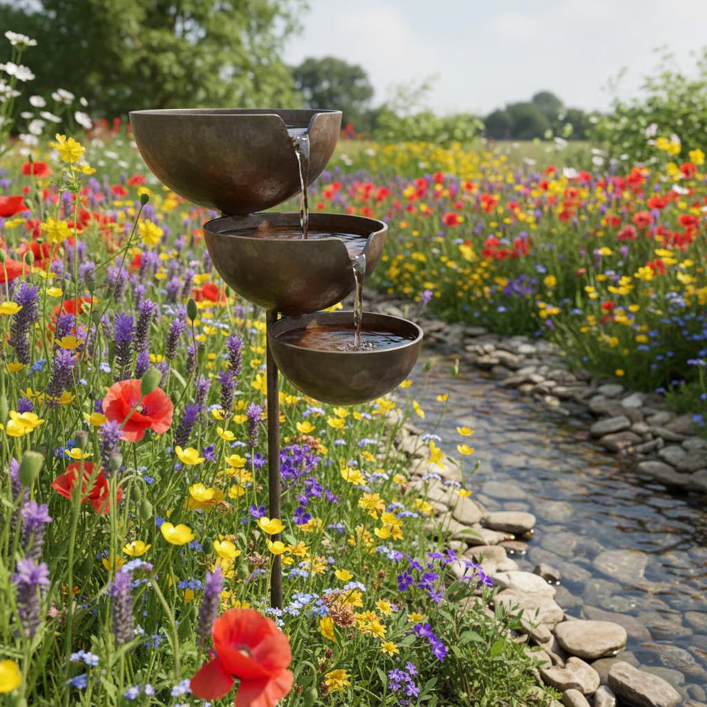 🐦 🔥Today 49% OFF🔥 Rain Catcher Bird Bath | Bring Life Back to Your Garden with Charming Bird-Friendly Decor