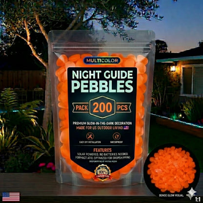 💥LAST DAY SALE 49%OFF💥🌈Colorful Glow-in-the-Dark Garden Stones