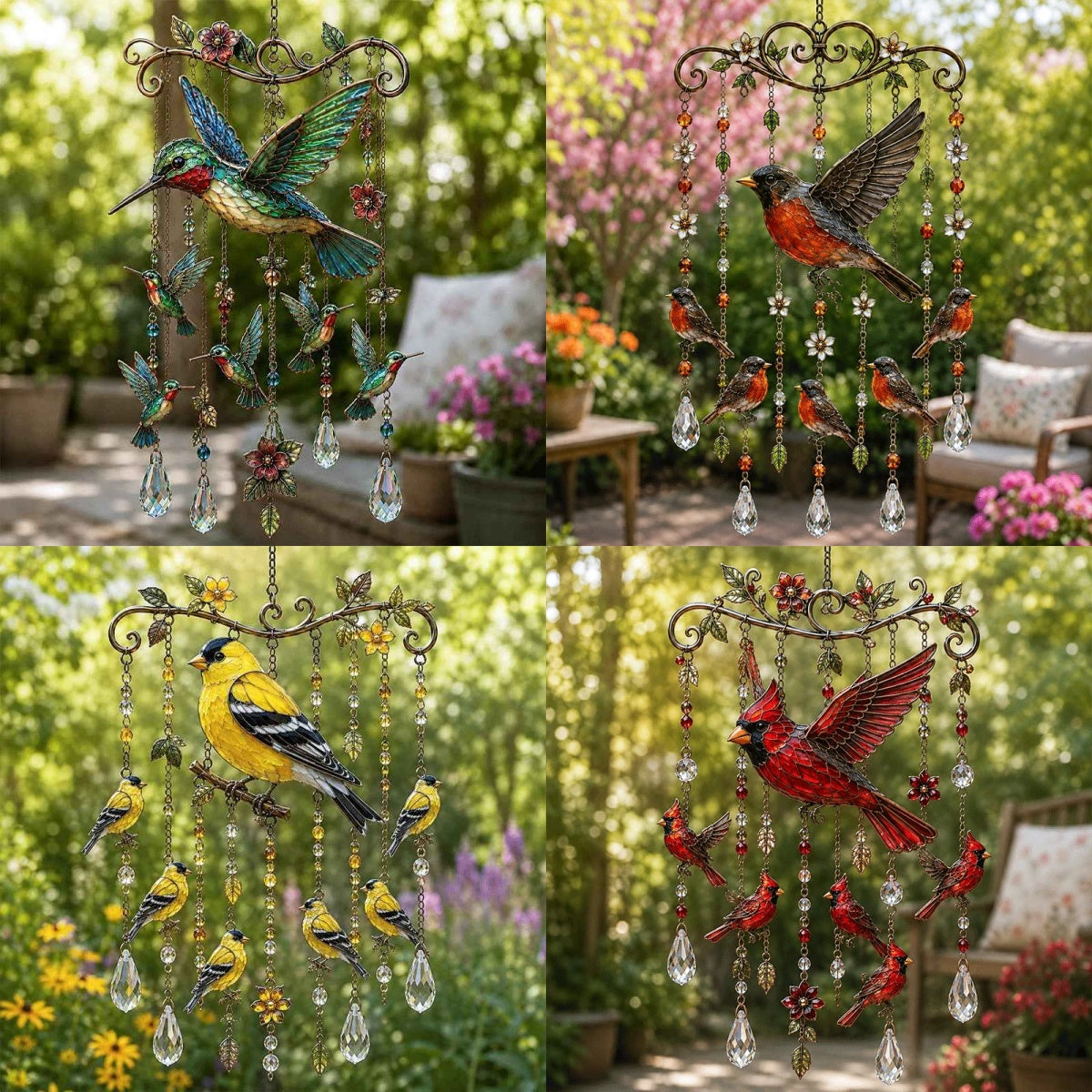 ✨ Last Day 50% OFF 🐦 Graceful Hummingbird Wind Chime 🍃 Add Beauty to Every Breeze