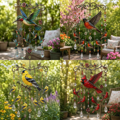 ✨ Last Day 50% OFF 🐦 Graceful Hummingbird Wind Chime 🍃 Add Beauty to Every Breeze