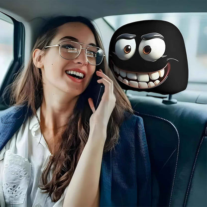 🔥 2PCS Headrest Covers | Universal Fit Car Interior Decor