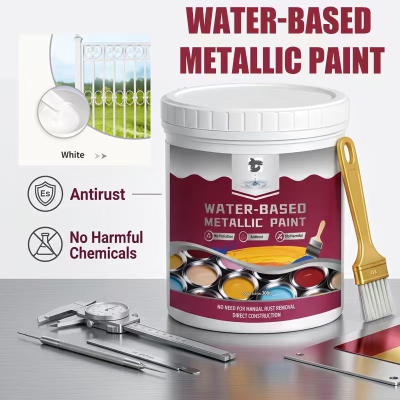 ⏳Time-Limited Special⏰Rust Converter Metallic Paint – One coat stops rust, no sanding, no fumes.  🔨🛡️
