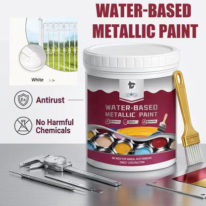 ⏳Time-Limited Special⏰Rust Converter Metallic Paint – One coat stops rust, no sanding, no fumes.  🔨🛡️