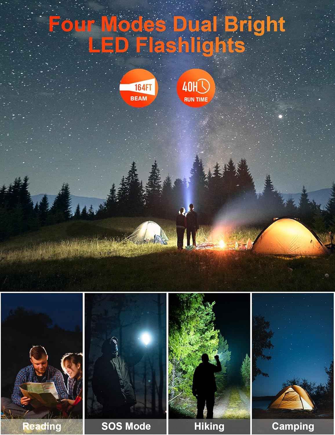 🔥Last Day 60% OFF-Solar Power Bank 40000mAh, Portable Charger PD 20W Fast Charging