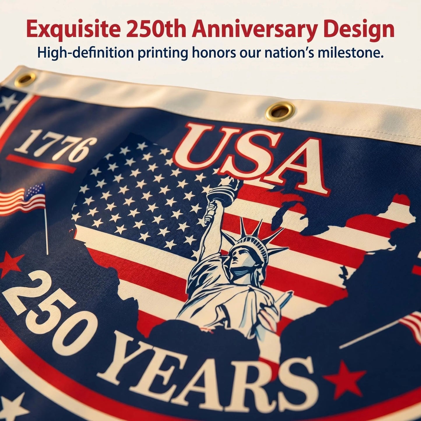🗽USA 100% Veteran Owned / Handcrafted in USA-250th Anniversary Banners