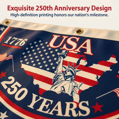 🗽USA 100% Veteran Owned / Handcrafted in USA-250th Anniversary Banners
