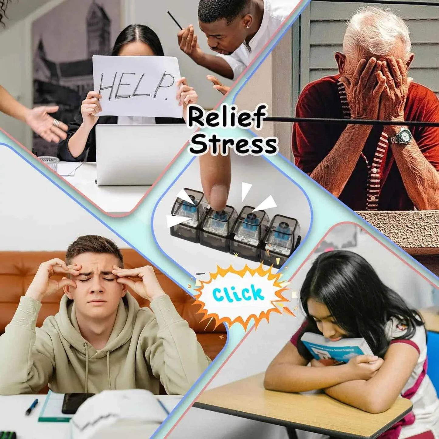 🌟 Stress Relief Keychain | Buy More Save More 80% OFF 2nd