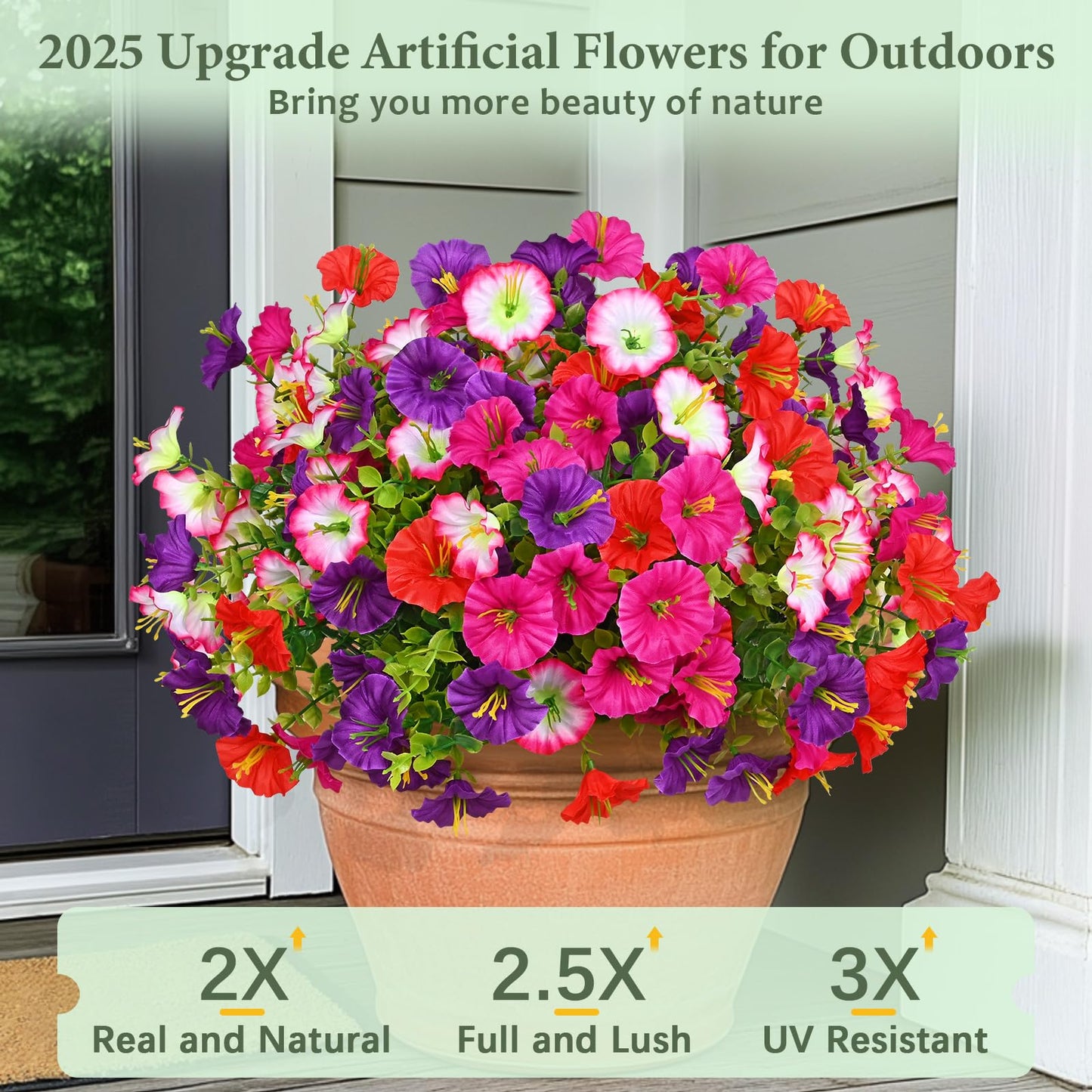 🔥Last Day 60% OFF😍UV Resistant Artificial Petunias Flowers🌺