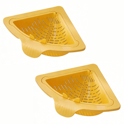 🧲✨ Magnetic Triangle Drain Basket | Multi-Function Sink Organizer & Food Strainer
