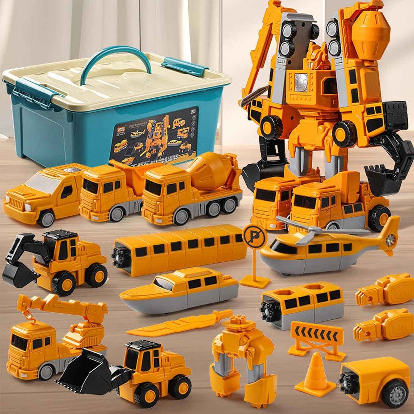 Magnetic Robo Car Adventure with Storage Box