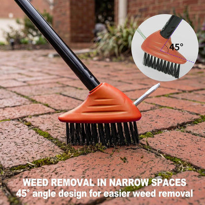 🌱🛠️ Limited Offer 49% OFF✨ Long Handle Weeding & Scrubbing Brush | Remove Moss, Rust, Stains & Tough Grime