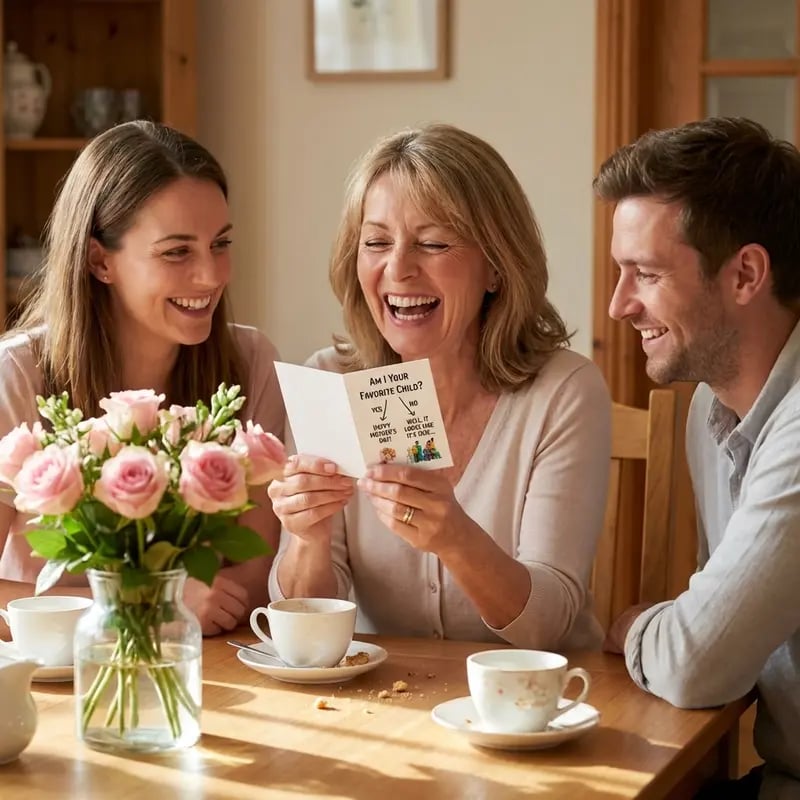 🌺Mother’s Day Discount💐Funny Mother’s Day Card: "Favorite Child" Gag Gift   🎈