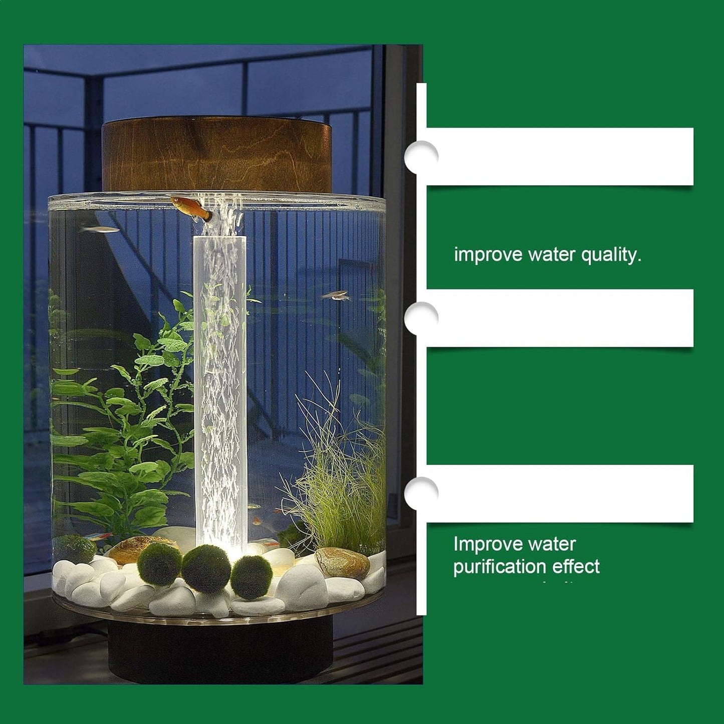 💧 Fish Tank Purification Tablets | Remove Cloudy Water & Turbidity (2PC)