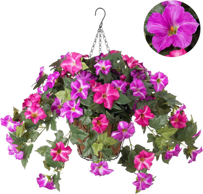 🌺🌷Artificial Fake Petunia Flowersfor Outdoor Decoration ✨(2Pcs)