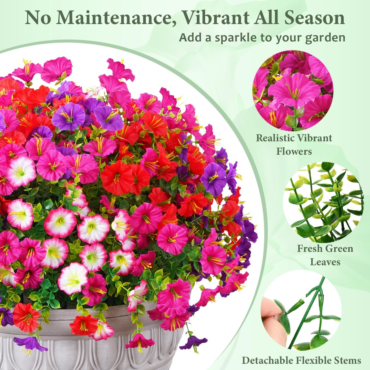 🔥Last Day 60% OFF😍UV Resistant Artificial Petunias Flowers🌺