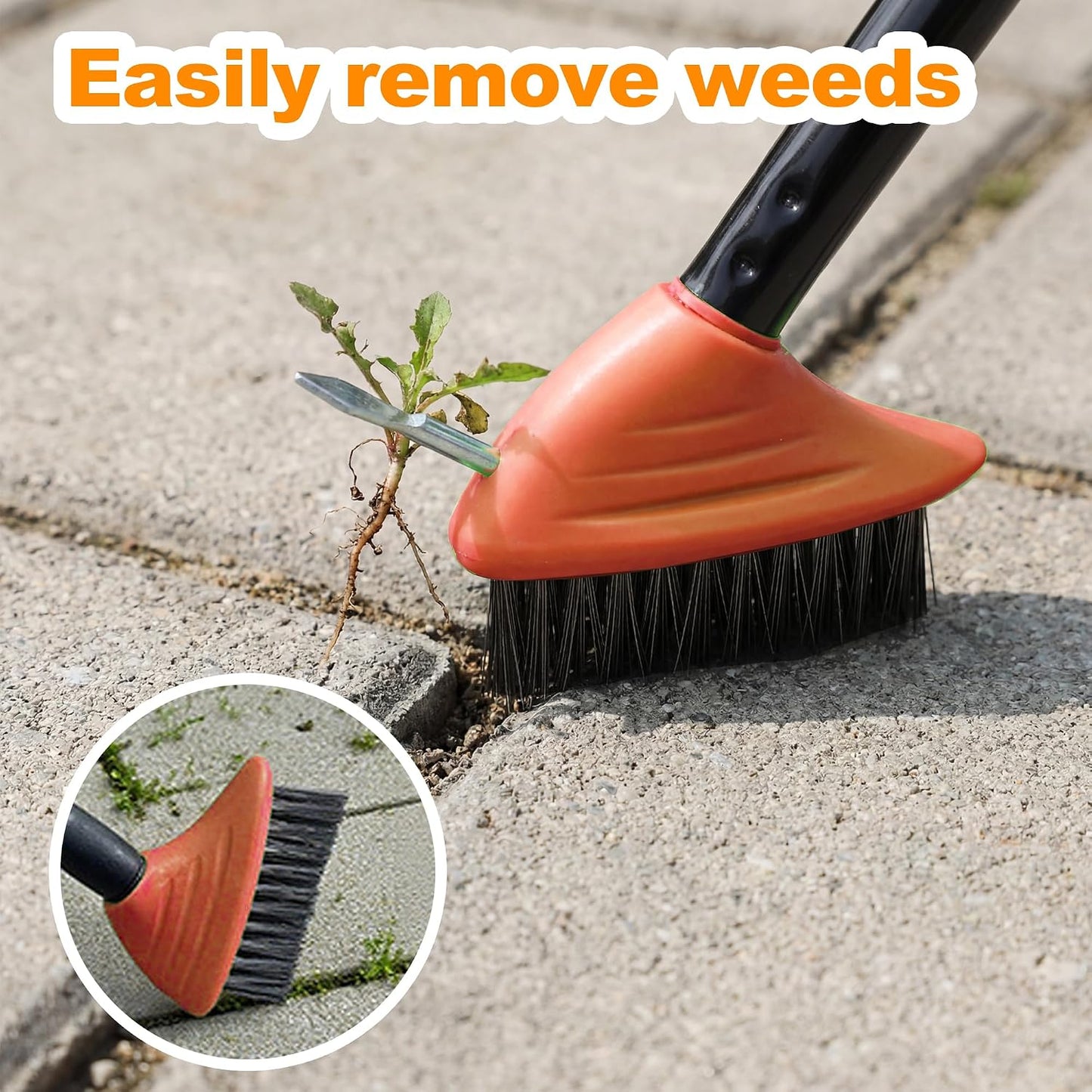 🌱🛠️ Limited Offer 49% OFF✨ Long Handle Weeding & Scrubbing Brush | Remove Moss, Rust, Stains & Tough Grime