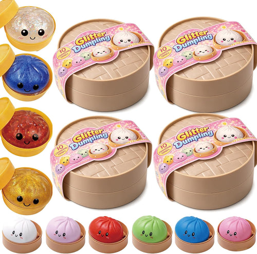 Kawaii Cute Rainbow Dumpling Squishy Stress Toy – Soft Slow-Rising Stress Relief Toy