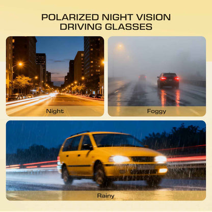 🚗 Night Driving Glasses | Anti-Glare Polarized Fit Over